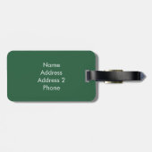 Mini Car Hearts Green Bagagelabel (Achterkant horizontaal)