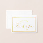 Mini carte à huile de Merci de Fête des mariées en (Devant avec enveloppe)