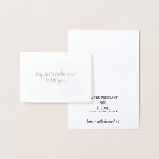 Mini carte à huile pour Faire-part de grossesse am (Affichage)