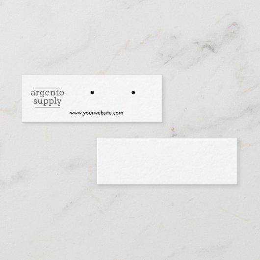 Mini carte à oreille horizontale (Devant / Derrière)