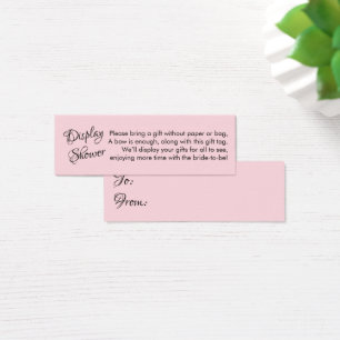 Mini carte-cadeau Simple Rose sans Fête des mariée