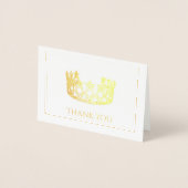 Mini carte Couronne Gold Foil (Devant)