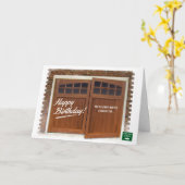 Mini carte d'anniversaire classique (Fleur jaune)