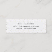 Mini Carte d'appel de Carte de visite d'un diplôme d'ét (Dos)