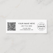 Mini carte d'appel Sleek White Space (Devant)