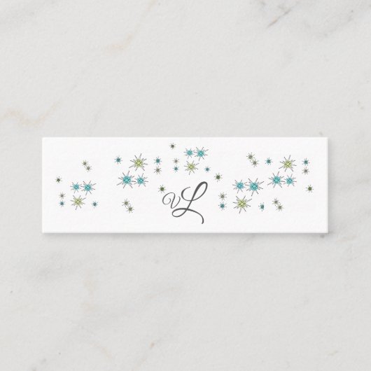 Mini carte de contact de carte de visite (Devant)