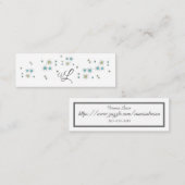 Mini carte de contact de carte de visite (Devant / Derrière)