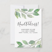 Mini carte de Faire-part de déplacement de nouvell (Devant)