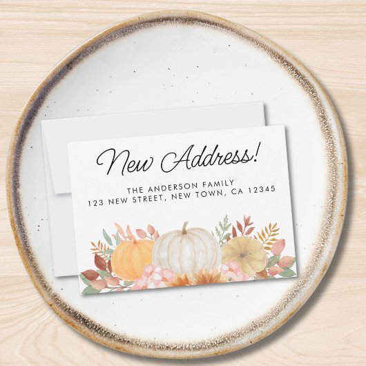 Mini carte de Faire-part de déplacement de nouvell