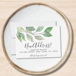 Mini carte de Faire-part de déplacement de nouvell