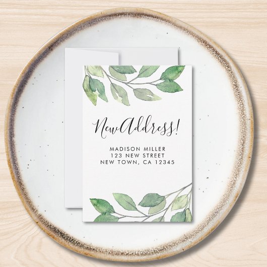 Mini carte de Faire-part de déplacement de nouvell