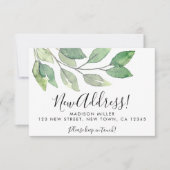 Mini carte de Faire-part de déplacement de nouvell (Devant)