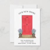 Mini carte de Faire-part de déplacement de porte r (Devant)