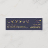 Mini carte de fidélité de motif géométrique (Dos)