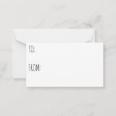 Mini carte de la Saint Valentin Dessin amusant de (Dos)