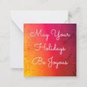 Mini Carte de Noël Sweet Pour Personnaliser (Dos)