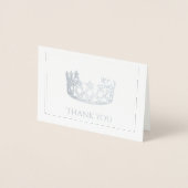 Mini carte de note Silver Foil Crown (Devant)