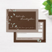 MINI CARTE DE RÉPONSE RSVP :: fleurs de cerisiers (Bureau)