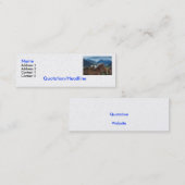 Mini Carte de visite (Devant / Derrière)