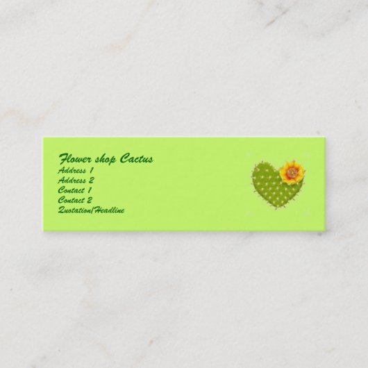 Mini carte de visite (Devant)