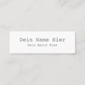 Mini Carte de visite (Devant)