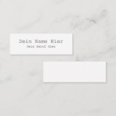 Mini Carte de visite (Devant / Derrière)