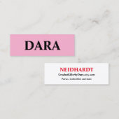 Mini Carte de visite (Devant / Derrière)