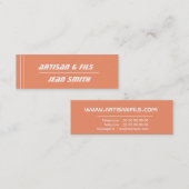 mini carte de visite (Devant / Derrière)