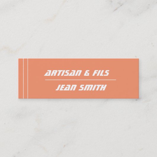 mini carte de visite (Devant)