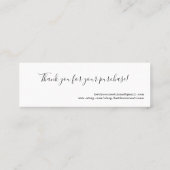 Mini carte de visite (Dos)