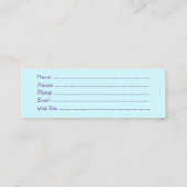 Mini Carte de visite (Dos)