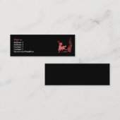 Mini Carte de visite 1 de licorne (Devant / Derrière)