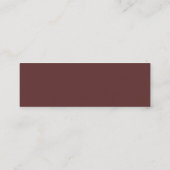 Mini Carte de visite à café chaud (Dos)