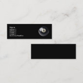 Mini Carte de visite à huit balles (Devant / Derrière)