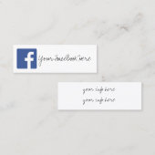 Mini carte de visite à la mode moderne de couleur (Devant / Derrière)