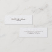 Mini Carte de visite à la mode professionnel mince (Devant / Derrière)