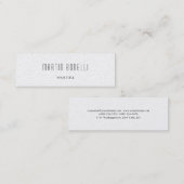 Mini Carte de visite à la mode professionnel mince (Devant / Derrière)