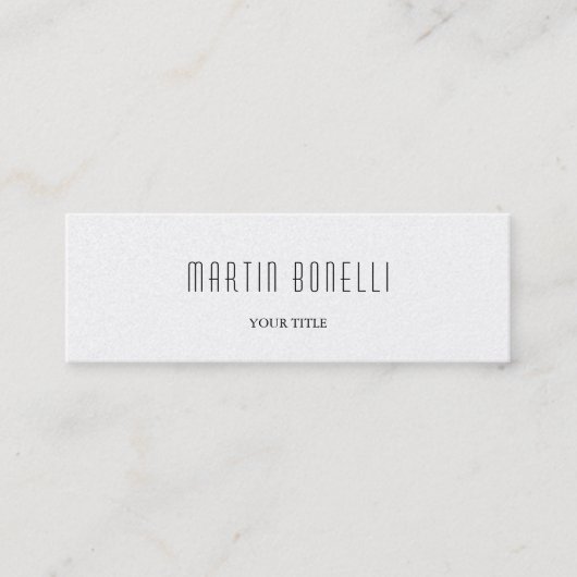 Mini Carte de visite à la mode professionnel mince (Devant)