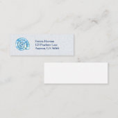 Mini Carte de visite à thème Seashell Ocean (Devant / Derrière)