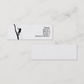 Mini Carte de visite alpiniste (Devant / Derrière)