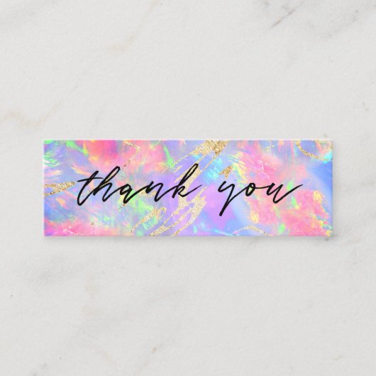 mini carte de visite arrière - plan néon opal (Devant)