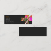 Mini Carte de visite artiste (Devant / Derrière)