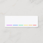 Mini Carte de visite avec déclaration minimale (Devant)