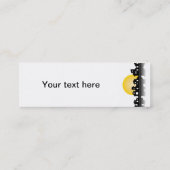 Mini Carte de visite avec des maisons (Dos)