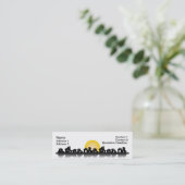 Mini Carte de visite avec des maisons (Debout devant)