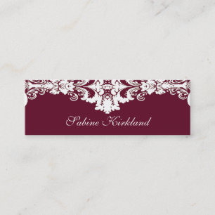 Mini Carte de visite baroque élégant