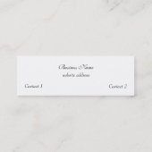 Mini Carte de visite baroque élégant (Dos)