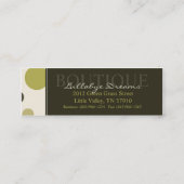 Mini Carte de visite Big Dots Skinny (Dos)