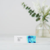 Mini Carte de visite bleu 2 de Sun (Debout devant)