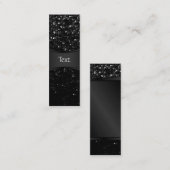 Mini Carte de visite Bling en cristal Strass de signet (Devant / Derrière)